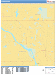 Coon Rapids  Wall Map Basic Style
